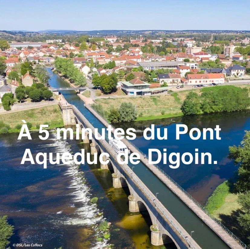 Les Pichies, T2 Maxou, Centre Ville. Digoin Buitenkant foto